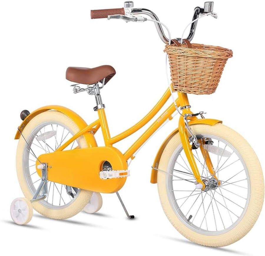 ShopHaven Meisjesfiets Cruiser Hybride Stadsfiets met Shimano 6 Versnellingen – 20 24 26 Inch Wielen – Lichtgewicht Kinderfiets met Rieten Mand – Comfortabel Zadel – Fiets voor Meisjes vanaf 6 Jaar – Verkrijgbaar in Meerdere Kleuren 20 inch