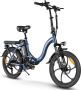 Shoppen Voor Iedereen CY20 opvouwbare E-bike 250 watt motorvermogen topsnelheid 25km u 20X2.35 banden 7 versnellingen kilometerstand 40 km - Thumbnail 2