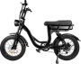 EB8 Fatbike E-bike 250Watt motorvermogen maximale snelheid 25 km u 20” Banden – 7 Versnellingen met alarm Bruin - Thumbnail 1