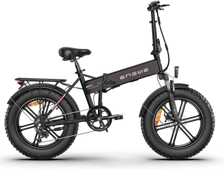 Shoppen Voor Iedereen EP-2Pro Fatbike E-bike 250 Watt 25 km u Fat tire 14 banden Zwart