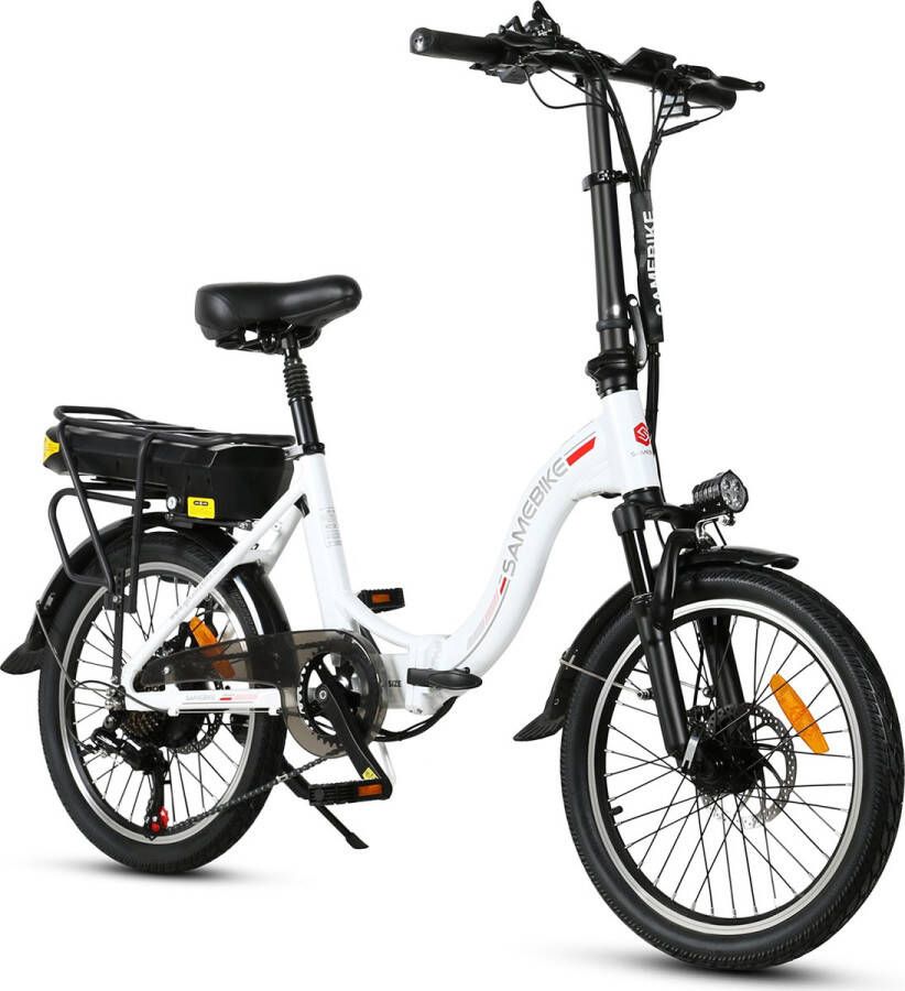 Shoppen Voor Iedereen JG-20 vrouwen Fatbike E-bike 20 banden 7 versnelling opvouwbaar Wit