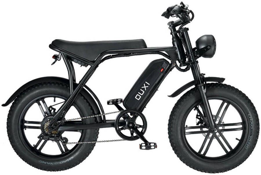 OUXI Shoppen Voor Iedereen V8 2.0 Fatbike E-bike 250Watt 25 km u 20” banden – 7 versnellingen Deze model is toegestaan conform de Nederlandse wetgeving op de openbare weg