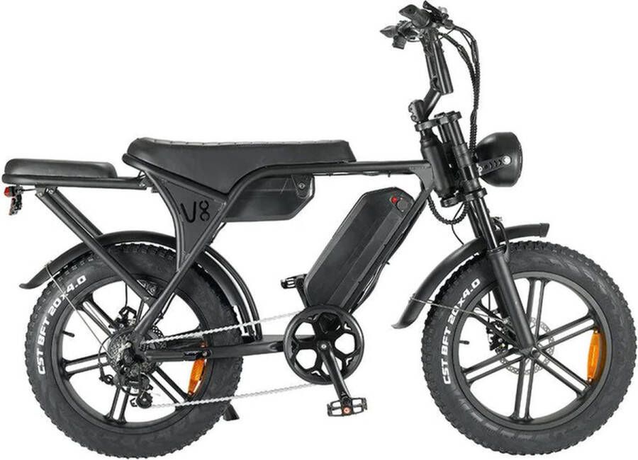 Shoppen Voor Iedereen Ouxi V8 Pro met dubbele accu Fatbike E-bike 250Watt topsnelheid 25 km u 20” banden – 7 versnellingen