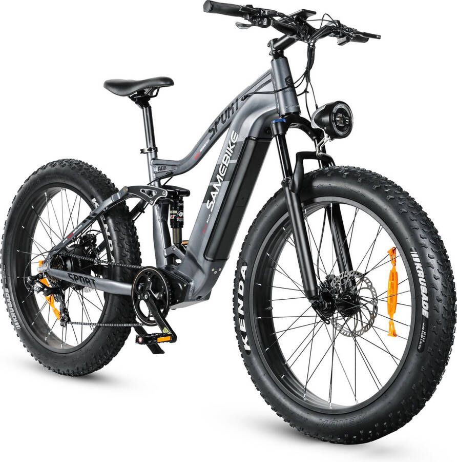 Shoppen Voor Iedereen RS-A08 Fatbike E-bike 26 banden Fat tire – 7 versnelling Zilver