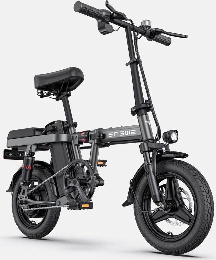 Shoppen Voor Iedereen T14 Fatbike E-bike 250 Watt 25 km u Fat tire 14 banden Grijs