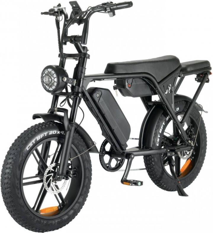 Shuttle Twin zwart elektrische fatbike
