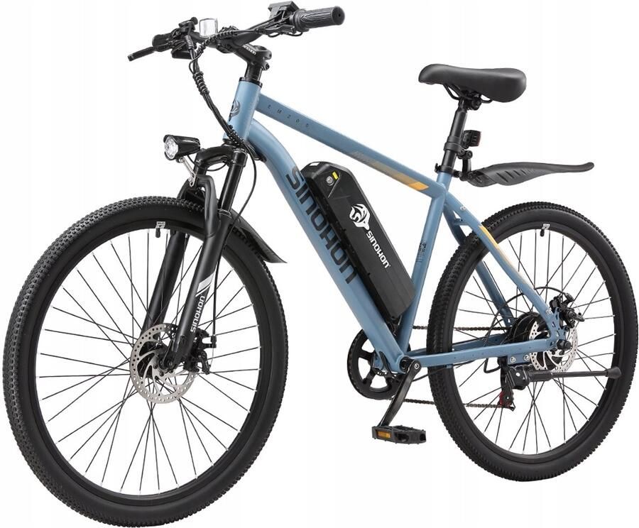 SINOHON EM200D 26'' Elektrische MTB – 250W Motor 36V 10 4Ah Accu 60km Bereik 7-Speed Shi o – LED-Koplamp