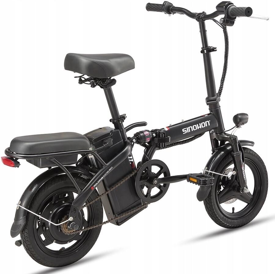 SINOHON M3 Opvouwbare Elektrische Fiets – 250W Motor – 48V 10.4Ah Accu – 50km Bereik – 25km h – 14 Inch Banden – Vering – LED