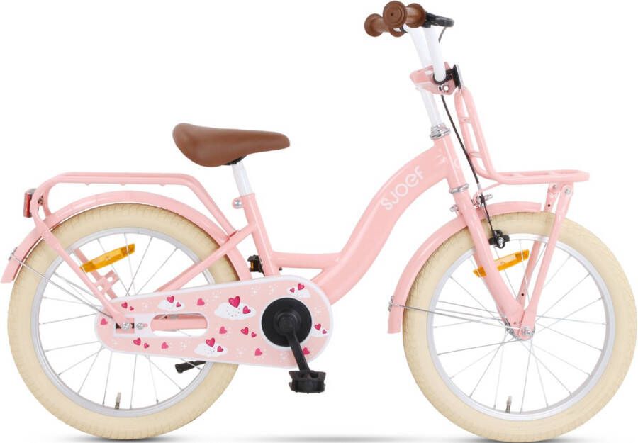 Sjoef Classic Meisjesfiets 18 inch Roze