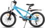 SJOEF Climb Jongensfiets Mountainbike 20 inch Kinderfiets 6 7 & 8 Jaar 6 Versnellingen Schijfremmen Verende voorvork Spatborden Kettingkast LED verlichting - Thumbnail 1