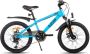 SJOEF Climb Jongensfiets Mountainbike 20 inch Kinderfiets 6 7 & 8 Jaar 6 Versnellingen Schijfremmen Verende voorvork Spatborden Kettingkast LED verlichting - Thumbnail 2