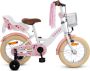 SJOEF Dolly Meisjesfiets 14 inch Roze Unicorn Design Kinderfiets met zijwieltjes 3 4 & 5 jaar 98-108 Kledingmaat Witte Fiets 14 inch - Thumbnail 1