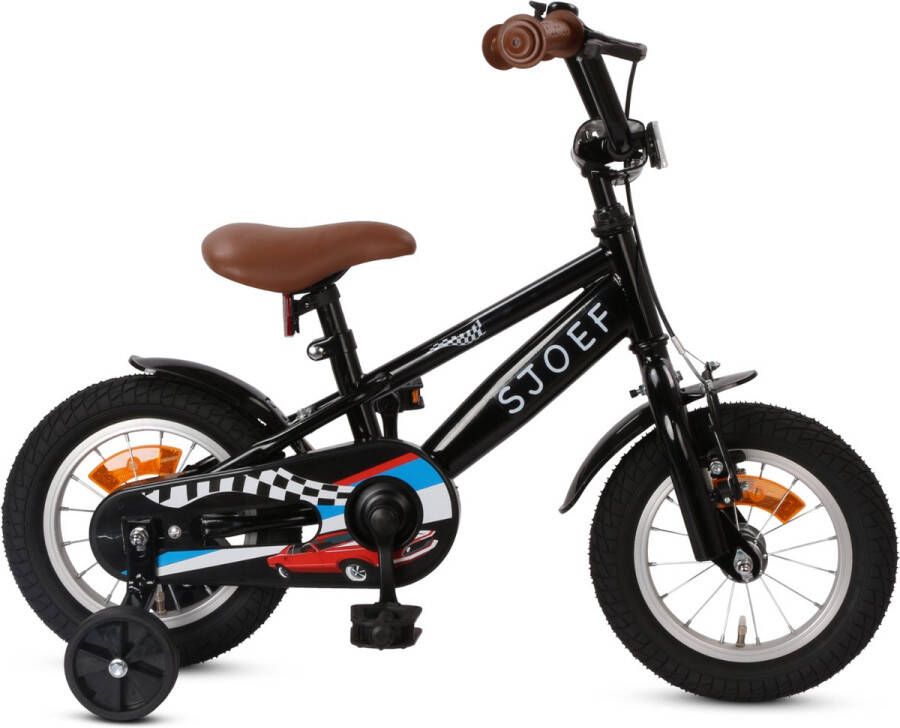 Sjoef Race Jongensfiets 12 inch Zwart