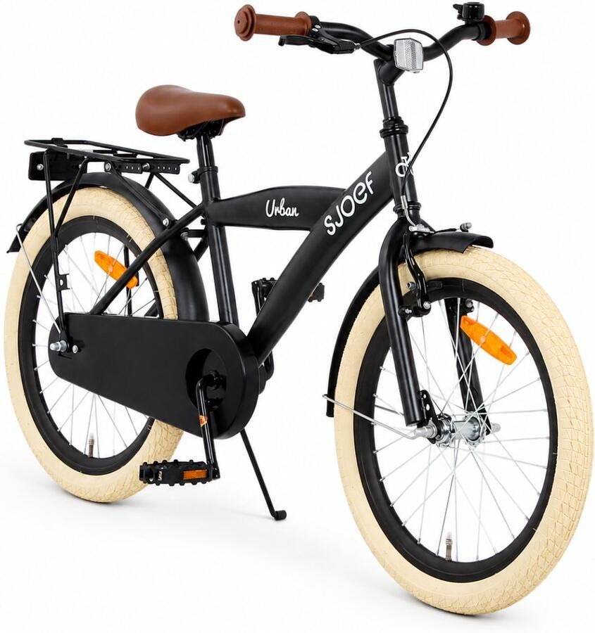 SJOEF Urban Jongensfiets 20 inch Mat Zwart