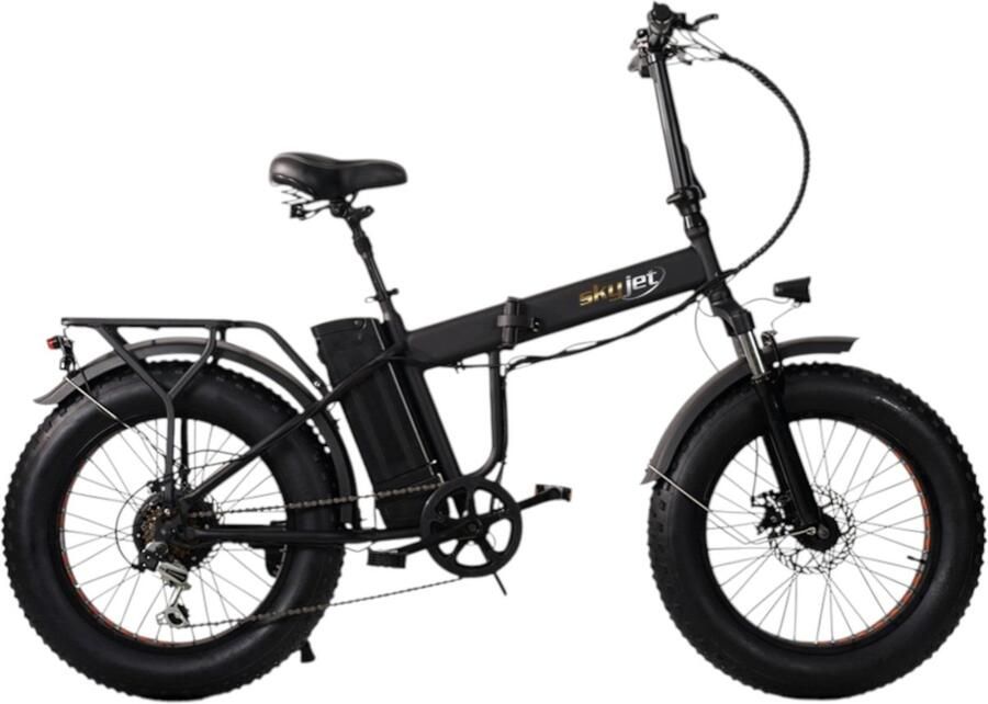 Skyjet Nitro Pro Elektrische Vouwfiets Mat Zwart 20x4 inch Accu 36V (10Ah) 250W Motor Shi o 6 Versnellingen