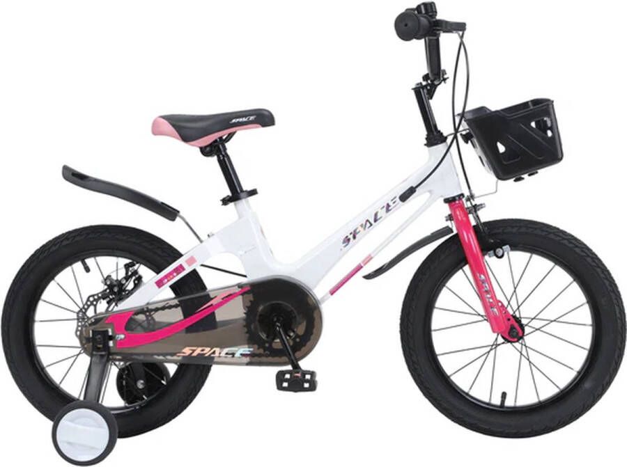 SKYS kinderfiets van 3 t m 4 jaar 14 inch roze