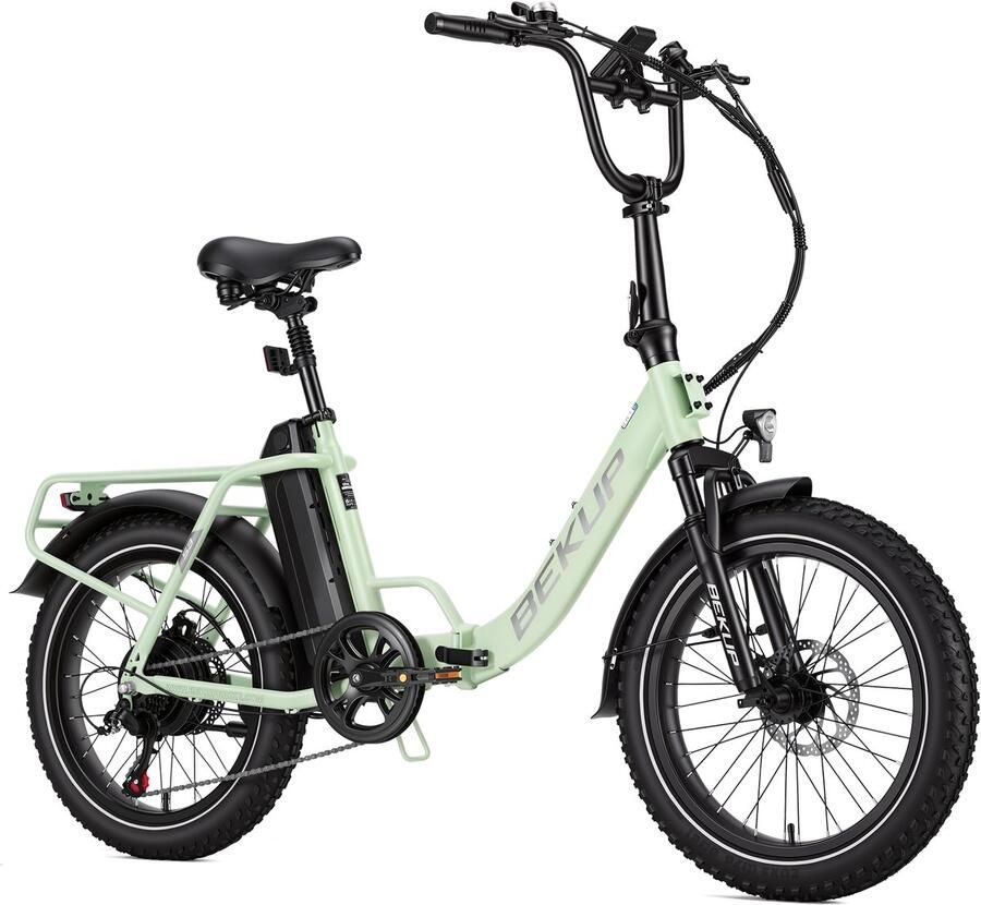 SmartAI 20-inch Elektrische Vouwfiets -48V 15Ah- Actieradius 75km 25 km uShi o 7 versnellingen 60NM 20 Inch opvouwbare City Commuter E-Bike -Elektrische Stadsfiets–Groente - Foto 2