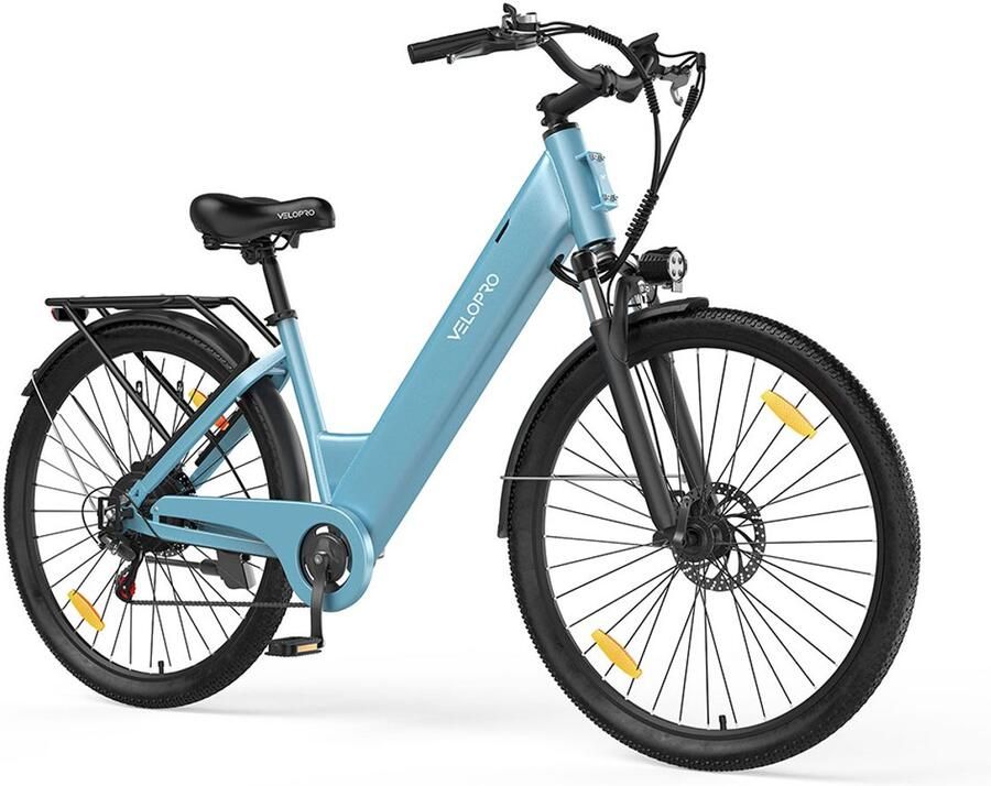 SmartAI C1 28 inch Elektrische Fiets 250W Motor 36V 13Ah Accu Bereik tot 80km Shi o 7-Snelheden Max 25km u Verende Voorvork -Elektrische stadsfietsen -Blauw