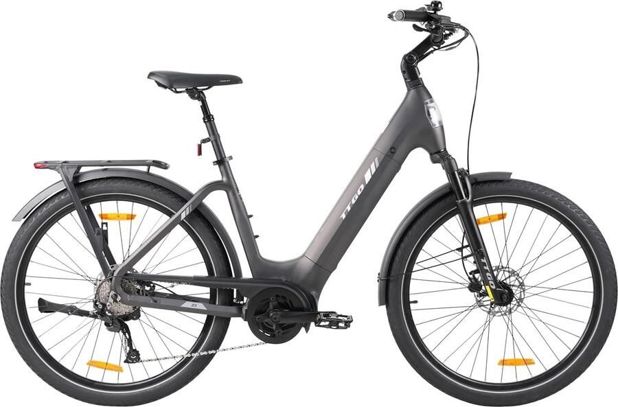 SmartAI Elektrische fiets 27 5Inch 20AH LCD -75NM -9 Versnellingen -Aluminium design -Hydraulische schijfrem Bereik tot 130km Pedelec -E-MTB voor en Grijs