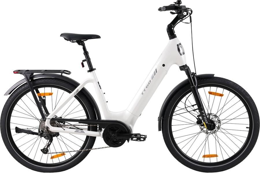 SmartAI Elektrische fiets 27 5Inch 20AH LCD -75NM -9 Versnellingen -Aluminium design -Hydraulische schijfrem Bereik tot 130km Pedelec -E-MTB voor en Wit