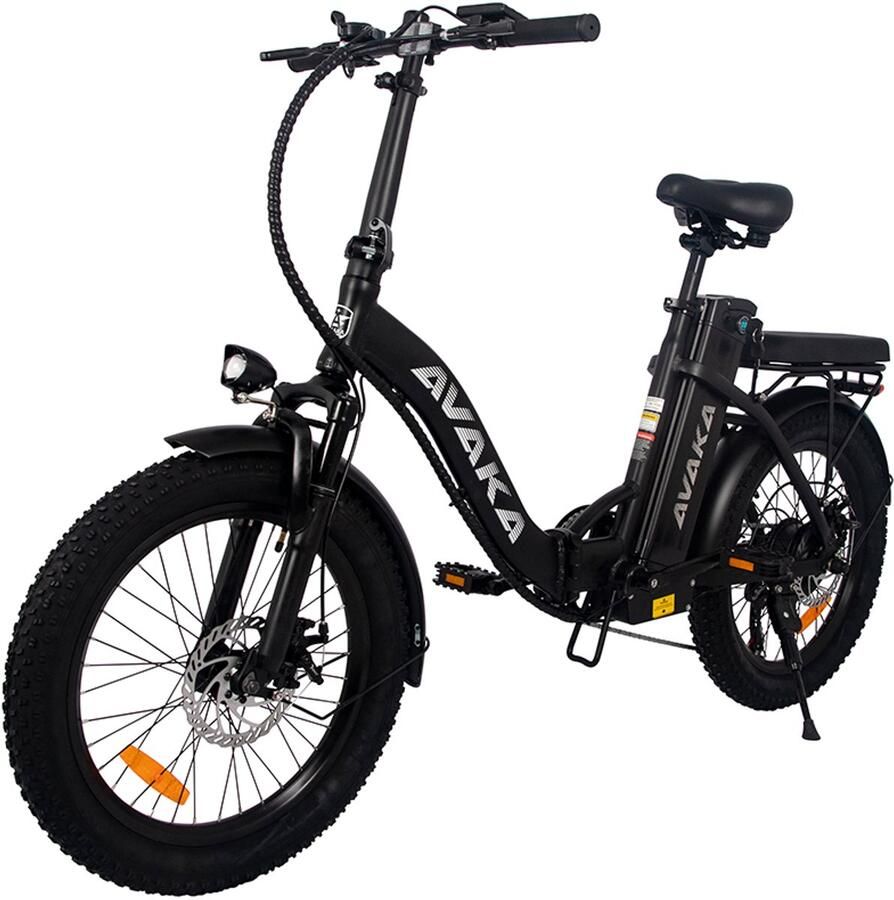 Sojupcal 1x Elektrische Vouwfiets 250W Motor 80km Bereik Elektrische Fatbike Pedelec 25 km u zwerkverkeer in de stad zwart