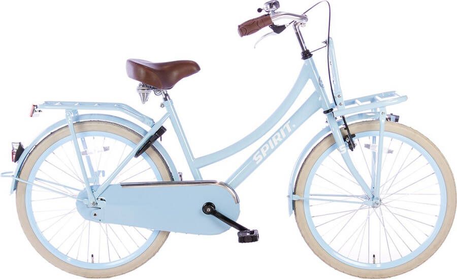 Spirit Cargo Transportfiets Meisjesfiets Blauw 24 inch