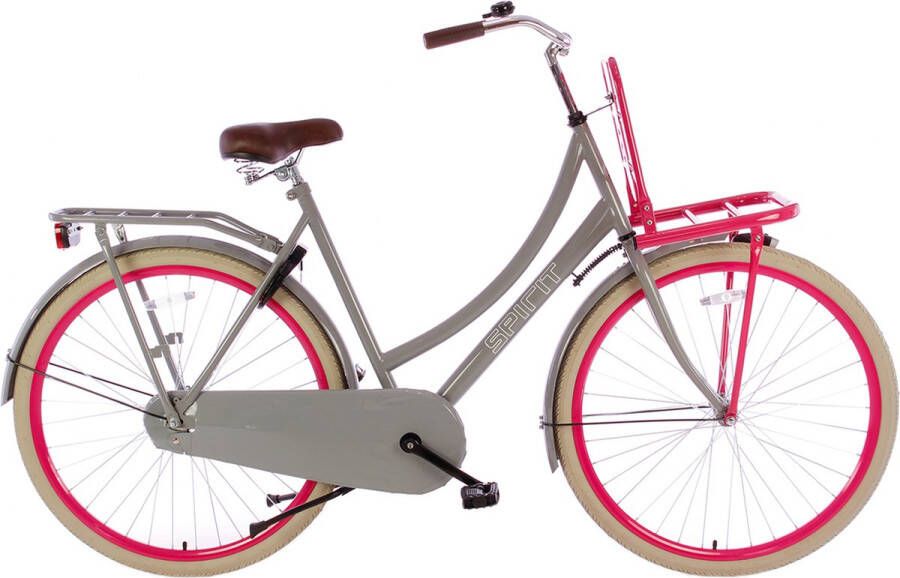 Spirit Transportfiets Grijs-Roze 28 inch 57cm