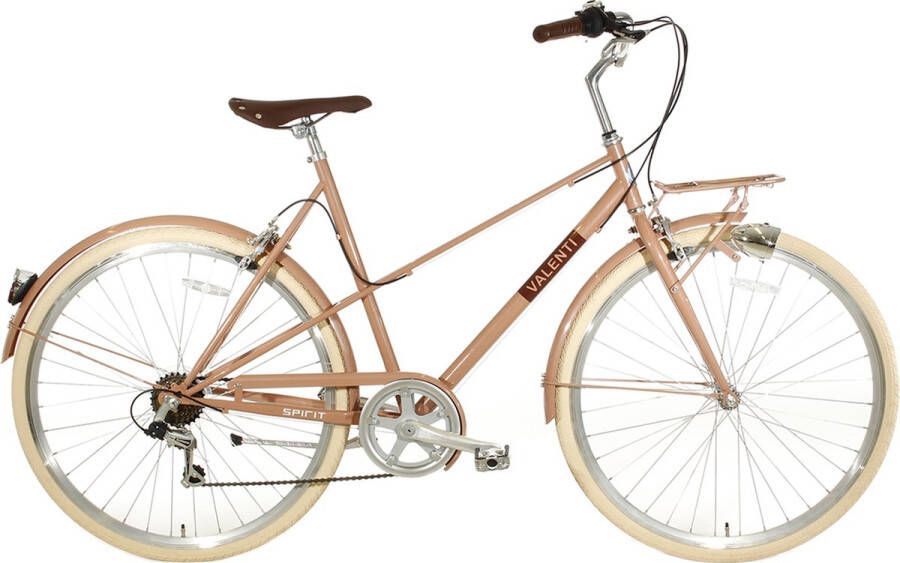 Spirit Valenti 6-Speed Damesfiets Zalm Roze 57cm