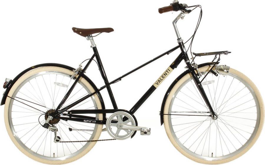 Spirit Valenti 6 Versnellingen Damesfiets Zwart 50 cm