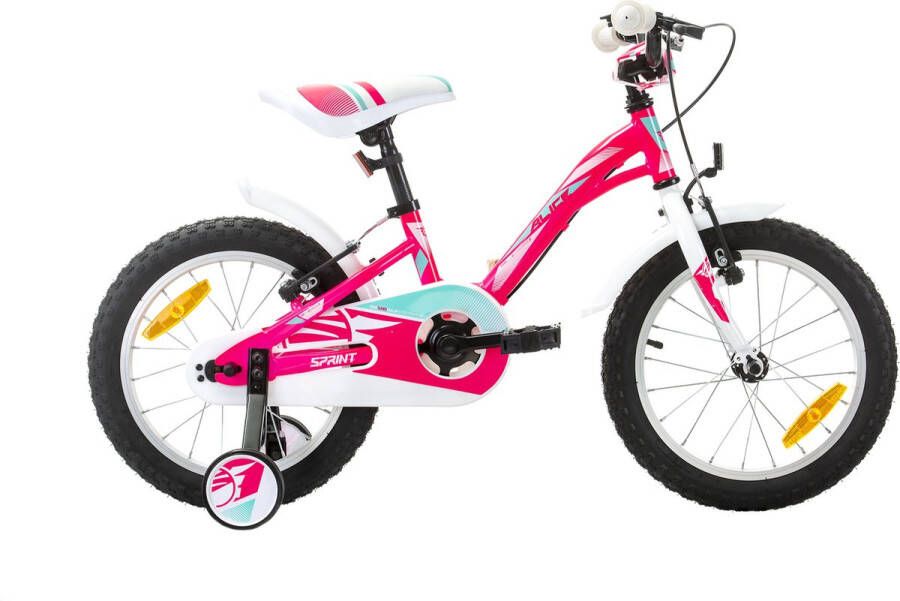 Sprint Alice Meisjesfiets 16 Inch Roze Framemaat 21 cm BK21SI0540_2 Rij2 - Foto 1