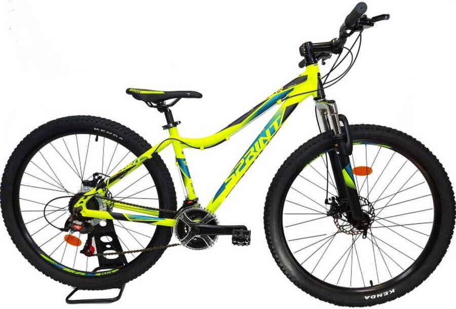 Sprint Hunter Mountainbike 27.5 inch Met 18 versnellingen Geel Framemaat: 48 cm BK21SI0310 RS