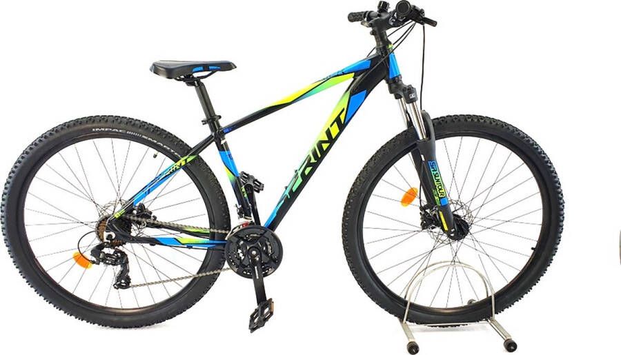 Sprint Maverick Mountainbike 27 5 inch 21 Versnellingen Shi o Groen Blauw Framemaat:48 cm BK22SI0221 B