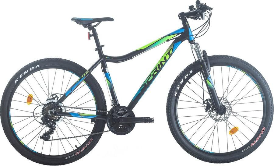 Sprint Hunter Mountainbike 27.5 inch Fiets met 18 versnellingen Shi o Blauw Groen Framemaat: 48 cm BK22SI0310 R4