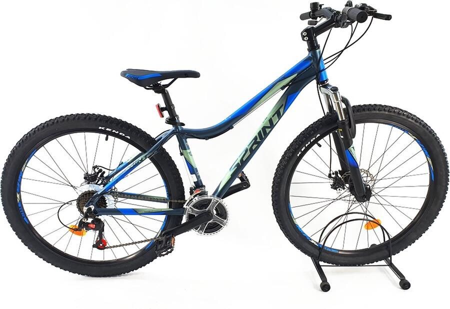 Sprint Hunter Mountainbike 27.5 inch Fiets met 21 versnellingen Shi o Blauw Framemaat: 40 cm