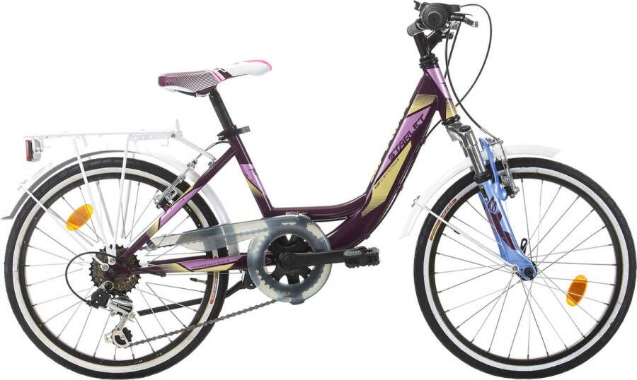Sprint Starlet Meisjesfiets 20 inch 6 Versnellingen Shimano Paars Framemaat:26 cm BK22SI8570 Bov