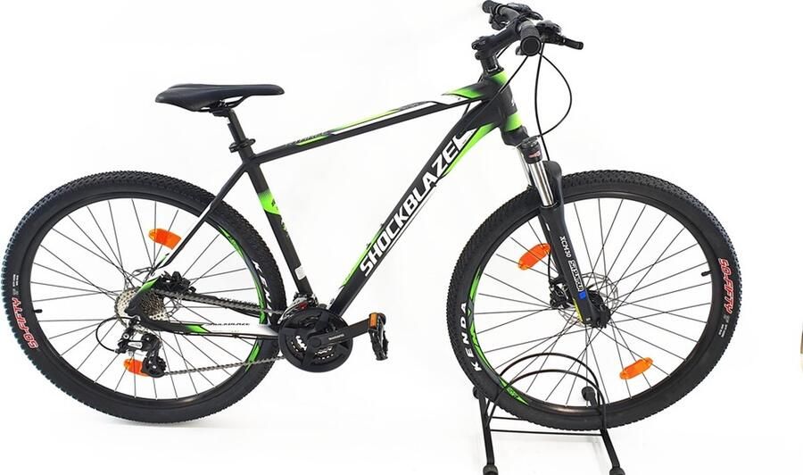 Sprint Schockblaze Sprint R3 Mountainbike 29 inch Met 24 versnellingen Shi o Hydraulisch remsysteem Shi o Zwart Groen Framemaat: 52 cm - Foto 1