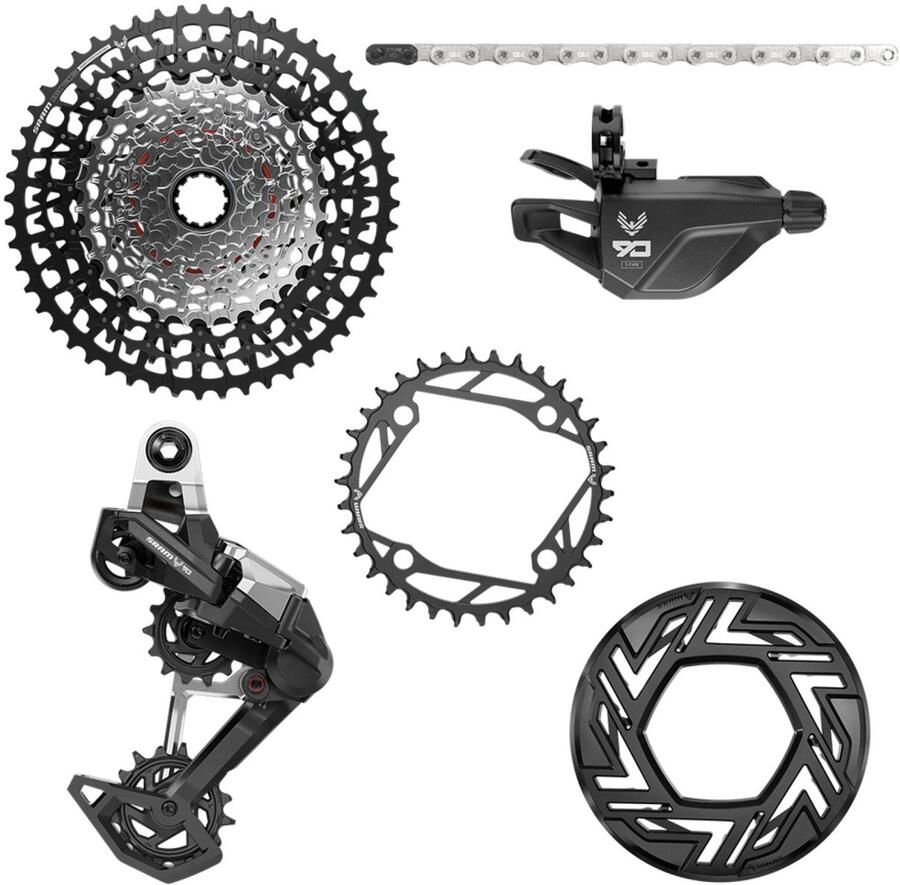 Sram Eagle 90 E-mtb Bcd Groepset Zilver 34t 10-52t