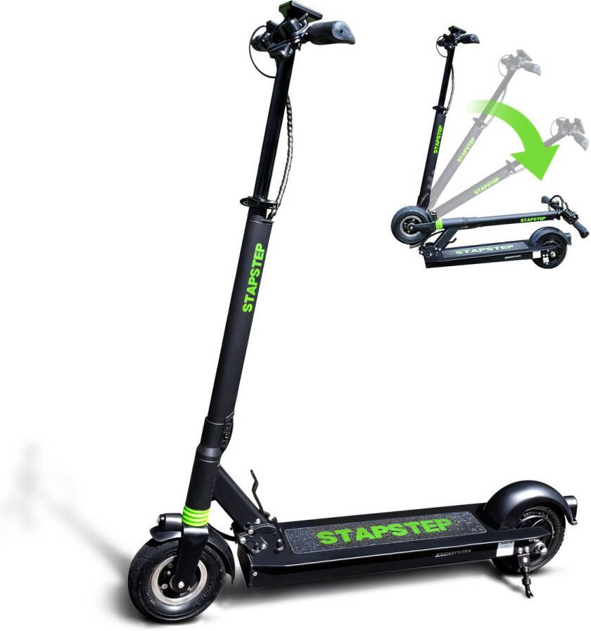 StapStep Lite+ Elektrische Step voor Volwassenen Electrische Step E Step Wettelijk Toegestaan 8 Inch 250W Snelheid tot 25km h Bereik tot 25km 13KG Compact Opvouwbaar Zwart Nieuw!