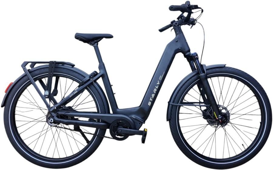 Starly City Pro Wave Gates Elektrische Fiets Lava Black 45cm
