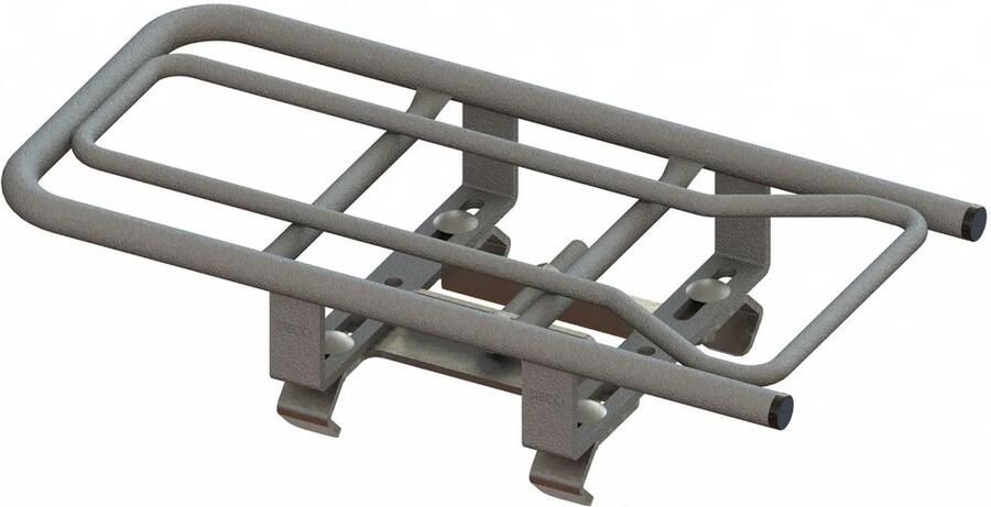 Steco Universele opzetdrager E-bike Zilver 32x16x5 cm Max. 35 kg Inclusief montageset