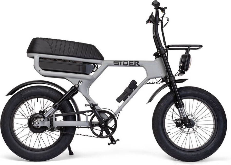 STOER Bikes S1+ – Fatbike – Grijs – E-Bike – Elektrisch – Max 25 km u – 250W Motor – Hydraulische Rem – 2 Versnellingen