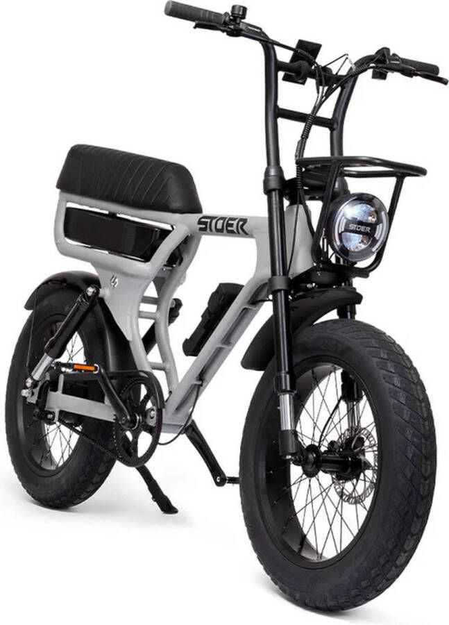 STOER Bikes STOER Ultimate S1 fatbike kettingloos riemaandrijving 25km u 60-100km bereik Nardo Grey