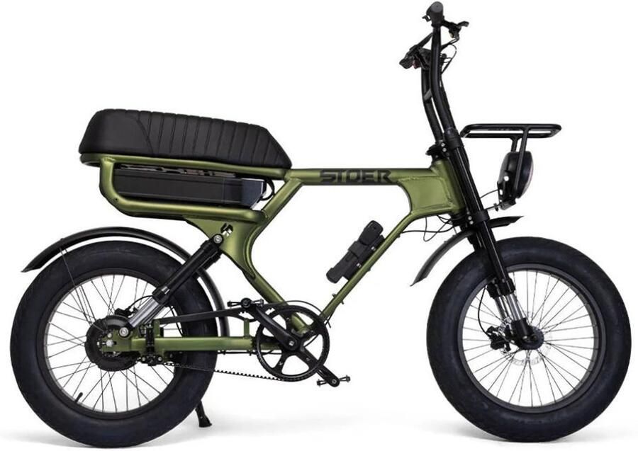 Stoer Fatbike Ultimate S1+ Groen Metallic Automatic 2 Speed Belt Drive