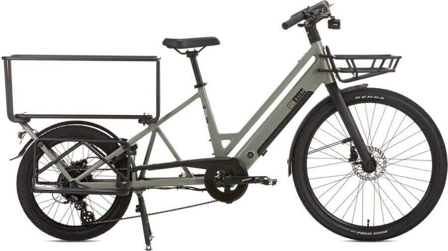 SUM Alpa lichte elektrische transportfiets 10 Ah legergroen