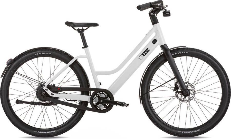 SUM Stealth M elektrische stadsfiets automaat 10 Ah wit