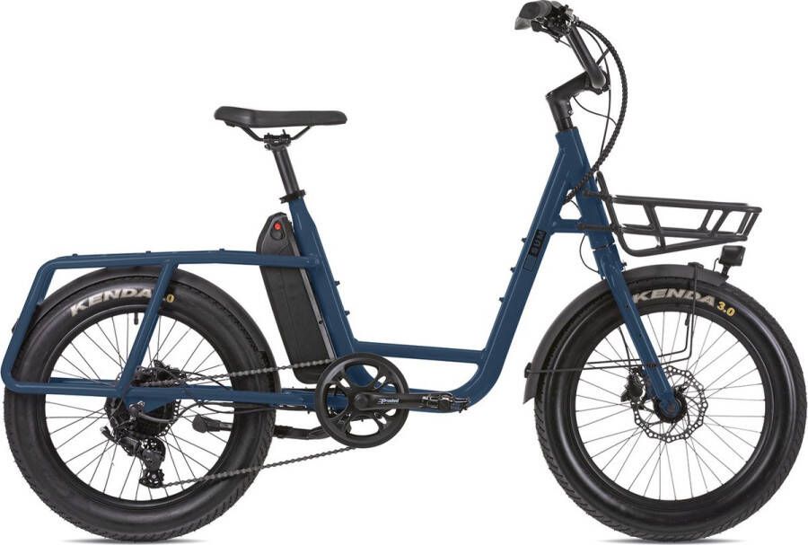 SUM Uco Plus elektrische transportfiets city alu blauw