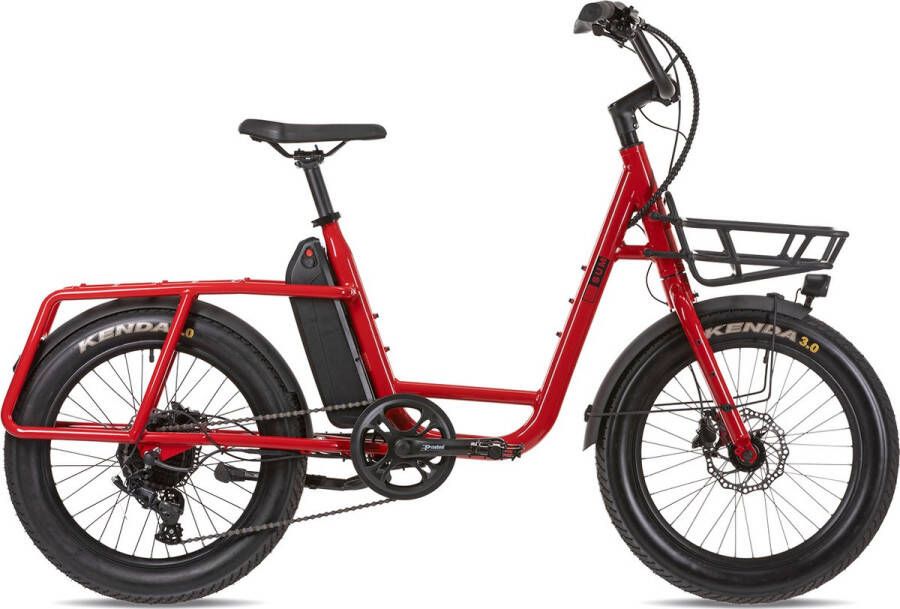 SUM Uco Plus elektrische transportfiets city alu rood