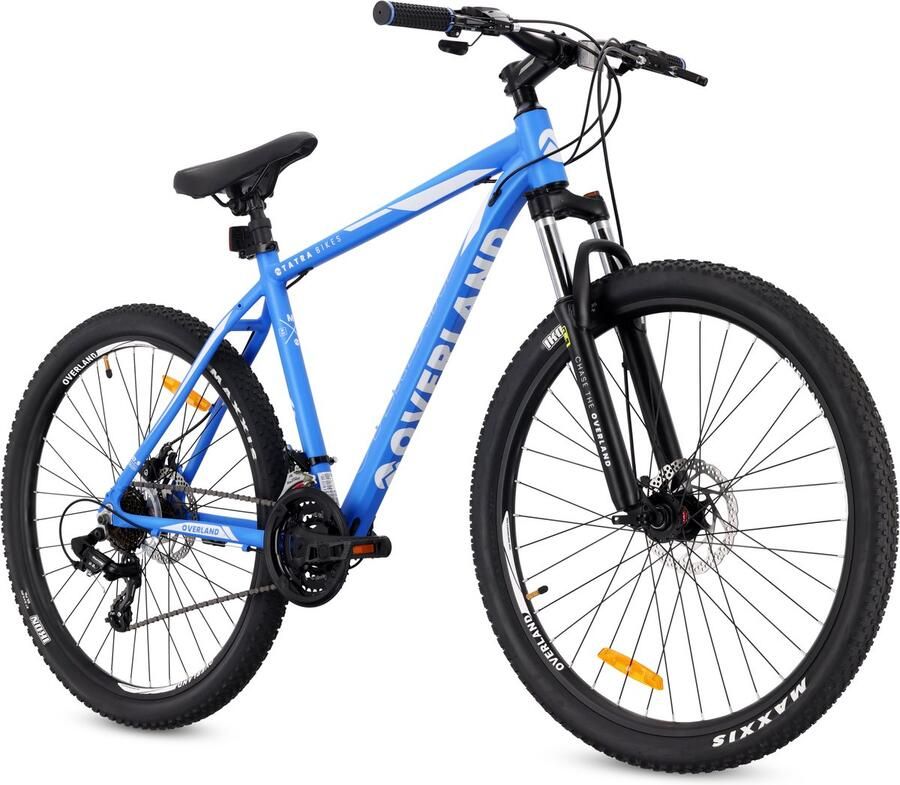 Sun Baby Mountainbike 27.5 Tatra Bikes Overland MTB-fiets voor en fiets 27.5 19 inch aluminium frame 7 versnellingen schokdemper schijfrem Blauw
