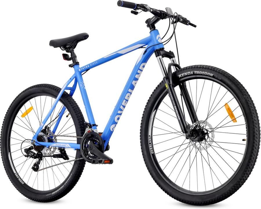 Sun Baby Mountainbike 29 Tatra Bikes Overland MTB-fiets voor en fiets 29 21 inch aluminium frame 7 versnellingen schokdemper schijfrem Blauw