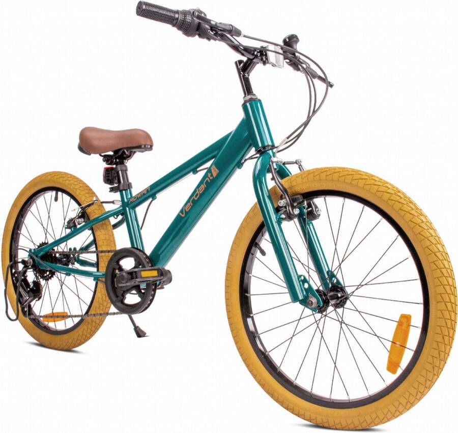 Sun Baby Verdant Bike Kinderfiets voor jongens 20 inch Groen wielmaat te kiezen uit 6 versnellingen Shimano van 6 tot 10 jaar in hoogte verstelbaar